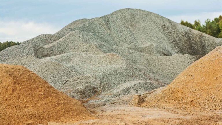 10mm and 20mm khadi aggregate stockpile